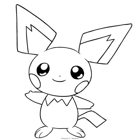 Pichu Coloring Pages