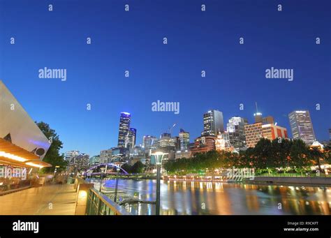 Night cityscape Melbourne Australia Stock Photo - Alamy