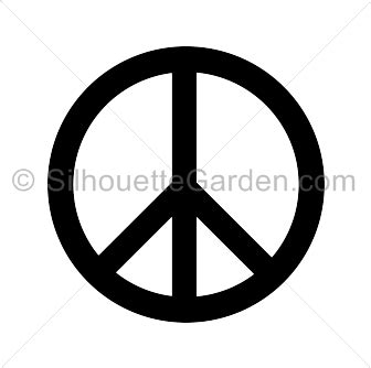 Peace Sign Silhouette - Free Clip Art, Printable, and Vector Downloads