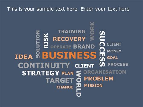 Business Wordcloud PowerPoint Template