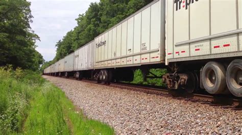 NS Triple Crown RoadRailer Train Runs Over Dollar Bill On Rathole Line ...