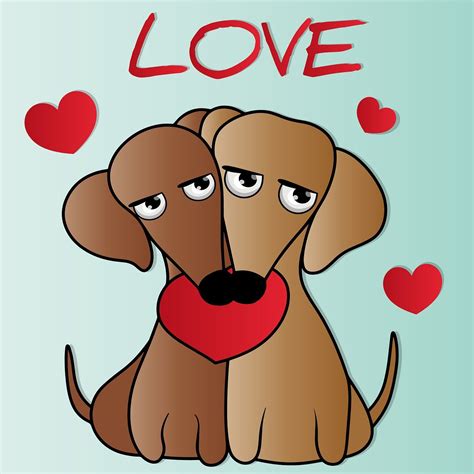 Download Love, Dogs, Romance. Royalty-Free Stock Illustration Image - Pixabay