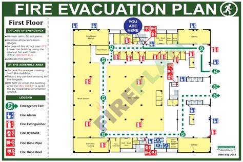 Evacuation Route Floor Plan - floorplans.click