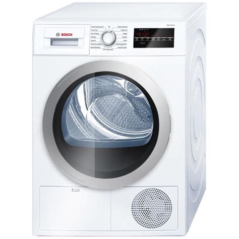 Shop Bosch 500 Series 4-cu ft Stackable Electric Dryer (White/Silver ...