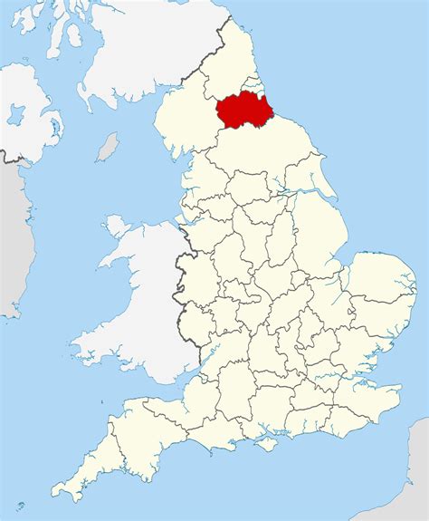 Map Of County Durham England | secretmuseum