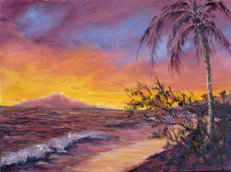 Island Sunset Painting by Thomas Restifo