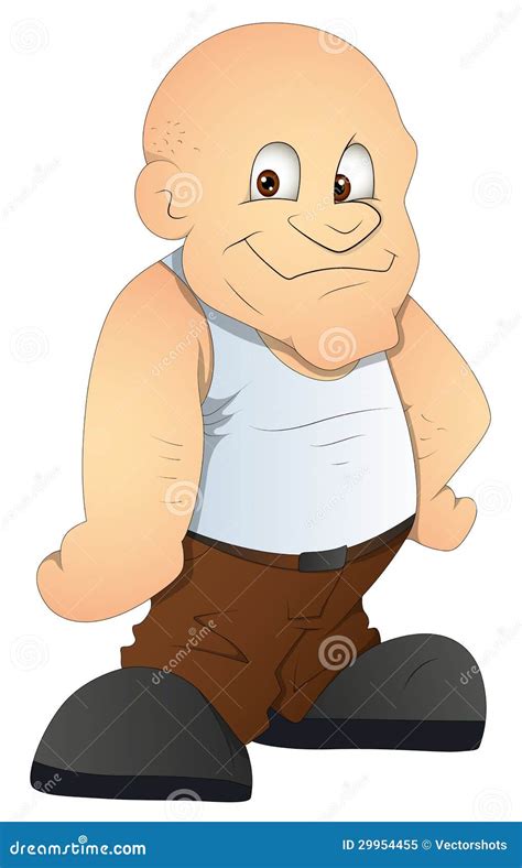 Bald Man - Cartoon Character- Vector Illustration Royalty Free Stock Photo - Image: 29954455