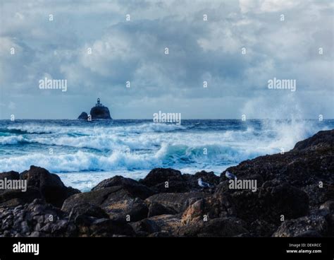 Tillamook rock lighthouse and storm hi-res stock photography and images - Alamy