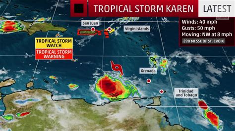 Karen Prompts Tropical Storm Warning for Puerto Rico - Videos from The ...