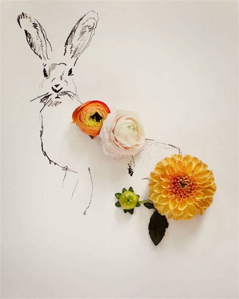 Poetic Illustrations of Animals Featuring Flowers – Fubiz Media