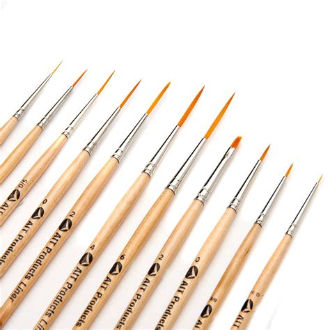 Amazon.com: AIT Art Fine Detail Paint Brush Set - 11 Paint Brushes ...