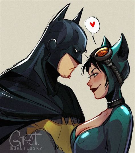 Batman & Catwoman by @Gretlusky #batcat | Batman and catwoman, Catwoman ...