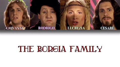 The Borgia Family (Horrible Histories) Colour Coded Lyrics - YouTube