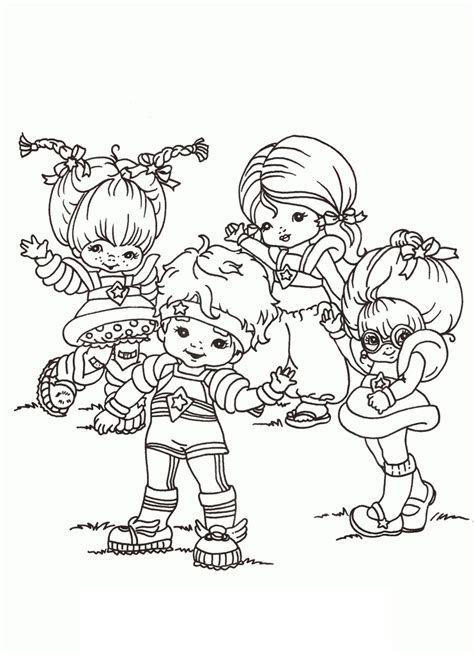 Rainbow Brite Characters Coloring Page - Free Printable Coloring Pages for Kids