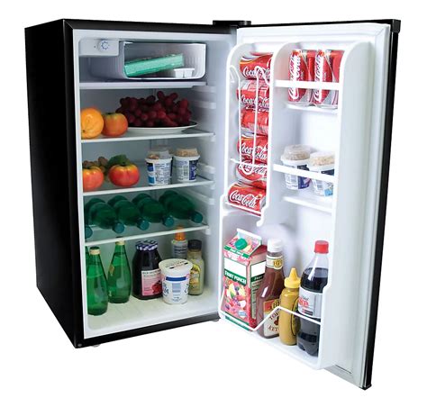 Royal Sovereign 4.0 cu. ft. Compact Refrigerator in Black with Stainless Steel Door | The Home ...