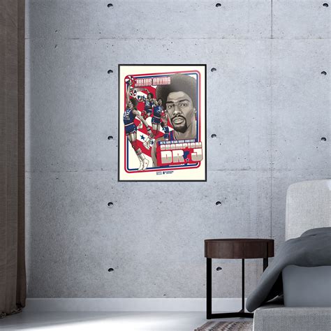 Julius "Dr. J." Erving '76 Slam Dunk Legendary Moments 18"x24" Serigraph