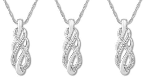 Kay Jewelers Diamond Accent Sterling Silver Necklace Only $20.99 ...