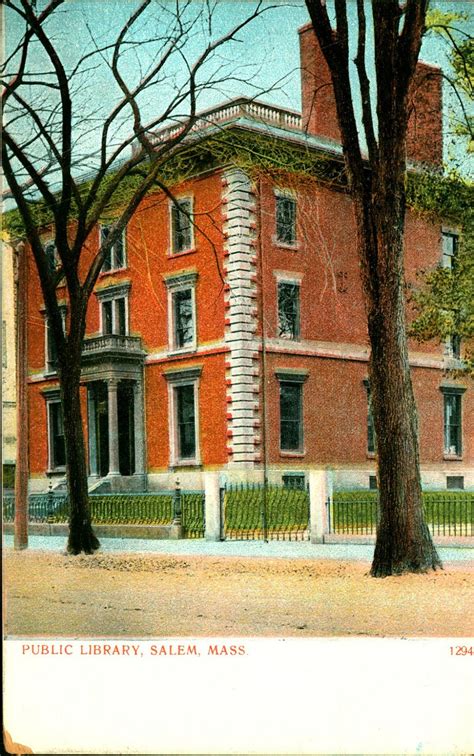 Library Postcards: Public Library, Salem, Massachusetts