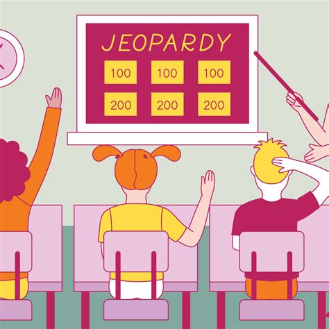 Jeopardy Review Game Powerpoint Template