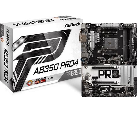 ASRock AB350 Pro4 AMD Socket AM4 Motherboard - 90-MXB510-A0UAYZ | CCL Computers