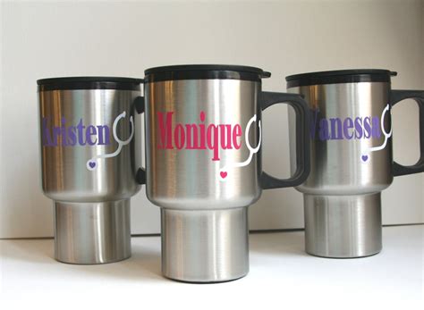 Personalized travel mug coffee cup coffee mug nurse gift