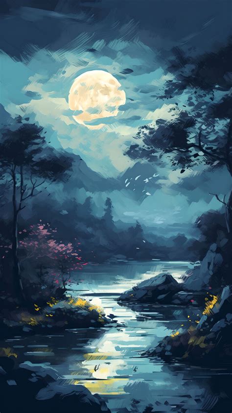 Night Paintings Scene