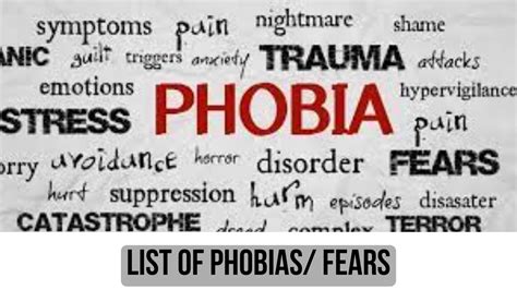 A Comprehensive Guide To List Of Phobias/Fears: Types, Causes, Symptoms ...