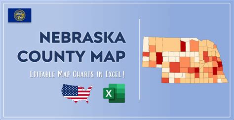 Nebraska County Map and Population List in Excel