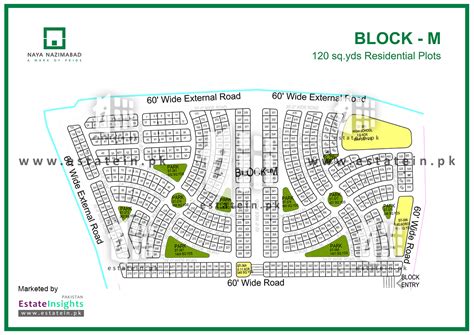 Layout plan / Siteplan Map of Block M Naya Nazimabad North Nazimabad ...