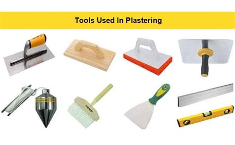 Tools Used In Plastering Works (With Images) | Plastering Tools