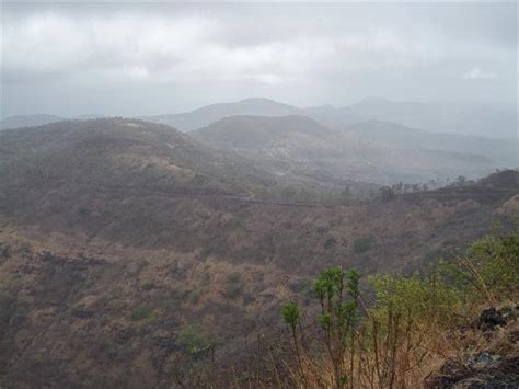 Monsoon Views Of Sinhagad Fort