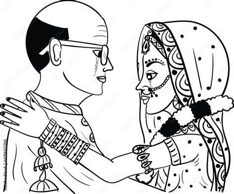 Indian wedding clipart vidai (bidai) ceremony of bride with their ...