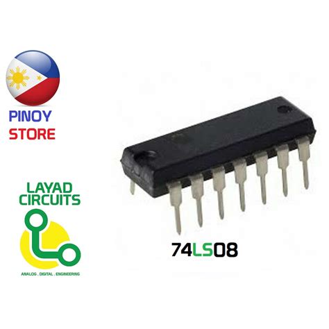 74LS08 AND Gate 7408 logic circuit IC gate Quad 14 pin digital integrated circuit | Shopee ...