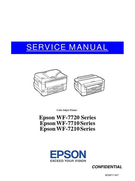 Epson WF-7720, WF-7710, WF-7210 Series Service Manual Page 1-20 | PDF | Printer (Computing ...