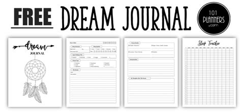 FREE Printable Dream Journal | Instant Download