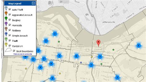 Louisville crime maps corrected to display park incidents - WDRB 41 ...