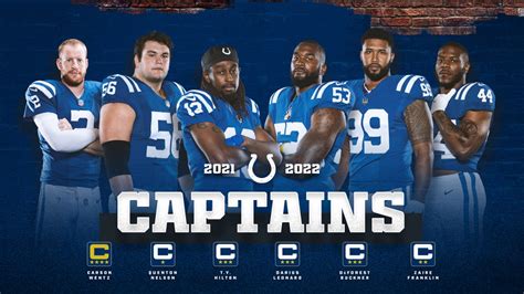 Colts 2021 Team Captains Announced: Carson Wentz, T.Y. Hilton, DeForest ...