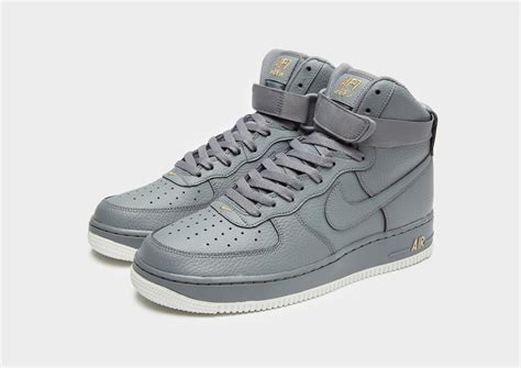 Nike Leather Air Force 1 High in Grey (Gray) for Men - Lyst