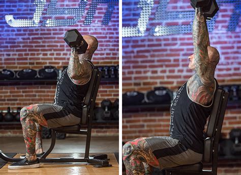 Seated Dumbbell Overhead Press Form | Awesome Home