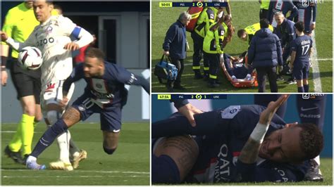 Neymar injury: PSG star stretchered off vs Lille