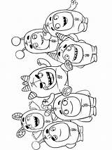 Oddbods Coloring Pages Drawing Kids Odd Pbs Squad Print Printable  sketch template