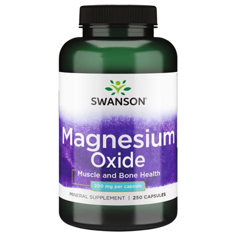 Swanson Premium Magnesium 200 mg 250 Caps - Swanson Health Products