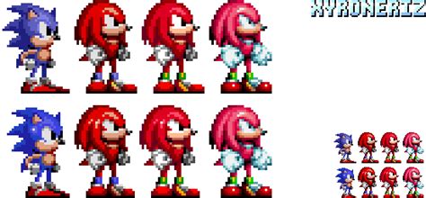 Sonic 1 Knuckles Sprites