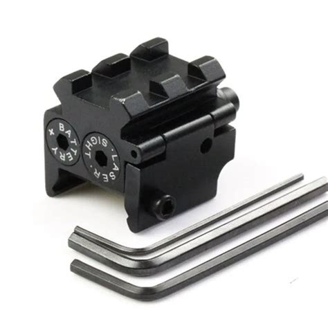 Hot Compact 650nm Red Laser Sight Dual 20mm Rail Mount Laser Sight For Glock 17 19 20 21 22 23 ...