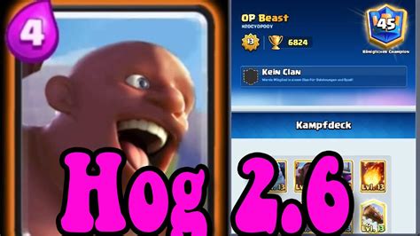 OP Beast Hog cycle 2.6 👈Best Hog cycle Deck in Clash Royale - YouTube