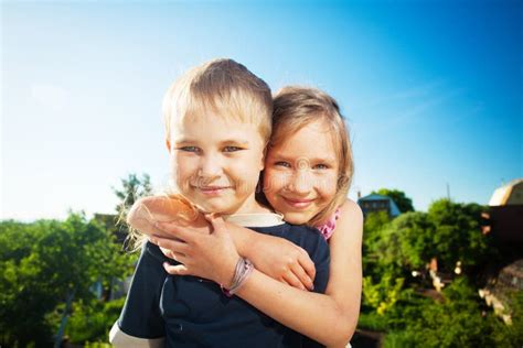 Happy kids outdoors stock image. Image of happiness, beautiful - 70367021