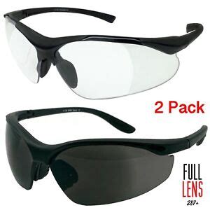 2 PACK LOT Full Magnifying Lens Sunglasses Safety Reader Reading Glasses Z87+ | eBay