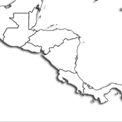 Central America Map Coloring Sketch Coloring Page