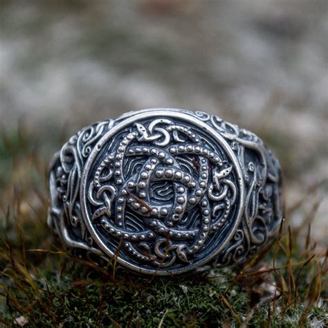 Urnes Ornament + Ouroboros Ring (7) - Viking Workshop - Touch of Modern