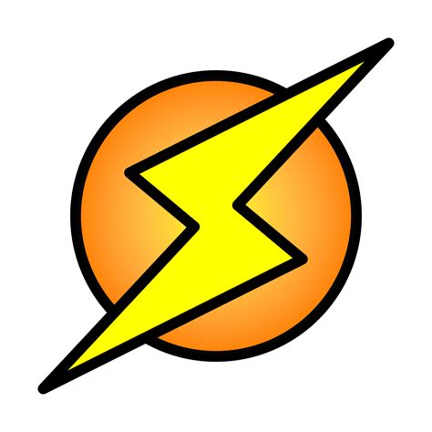 Yellow Lightning Bolt Logo - ClipArt Best